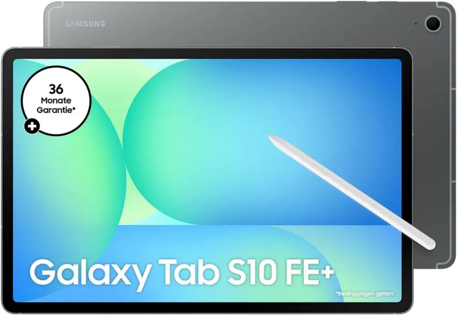 Samsung Galaxy S10 FE+ Tablet mit KI, 128 GB Speicher, 8 GB RAM, 13,1' Display, S Pen, Wi-Fi, Lange Akkulaufzeit, Grau, 36 Monate Garantie