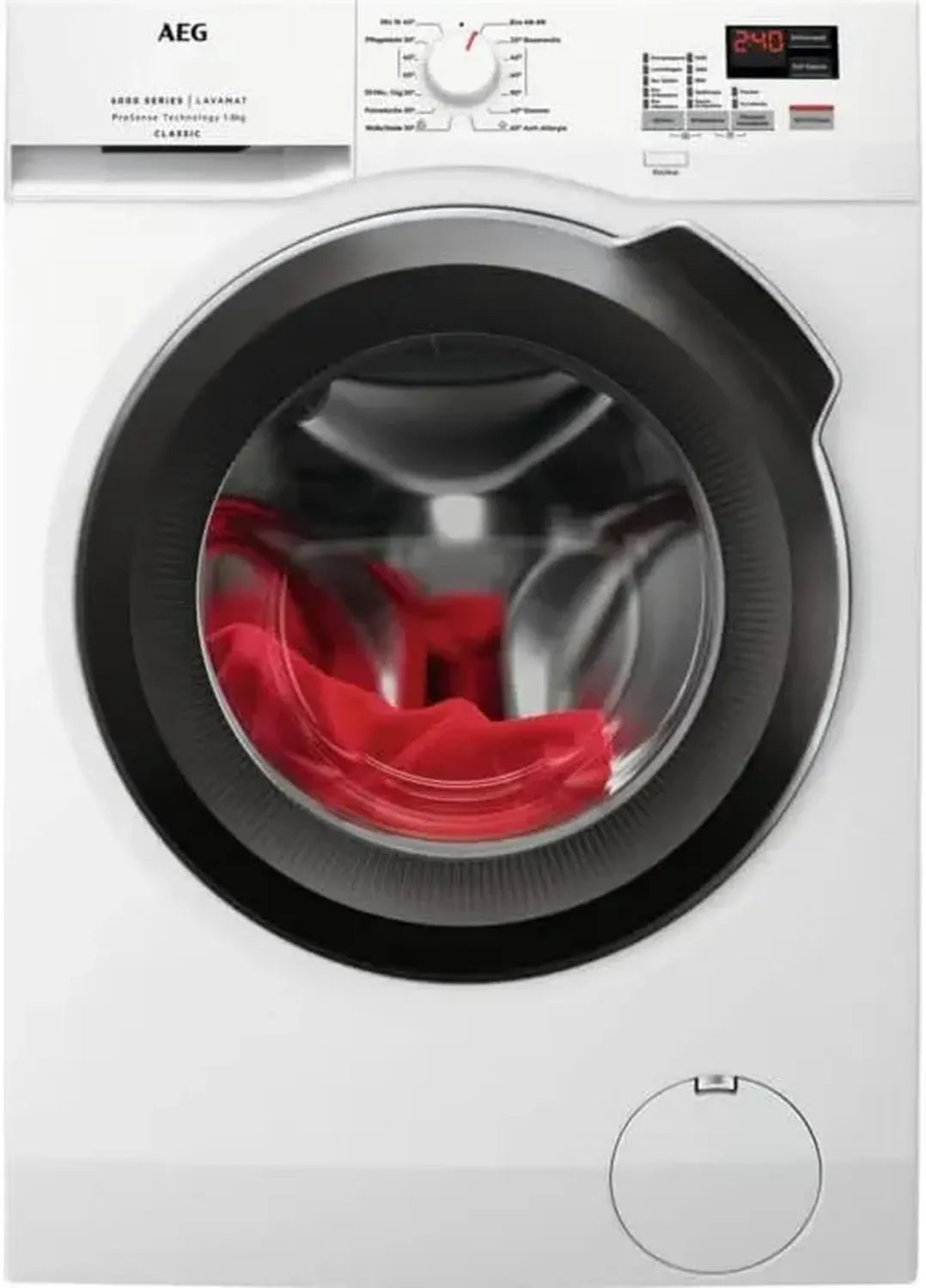 AEG Waschmaschine ProSense 6000, 8 kg, Frontlader, Vollautomatischer Betrieb