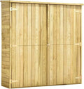 Imprägnierter Kiefernholz Geräteschuppen für Garten 163x50x171 cm