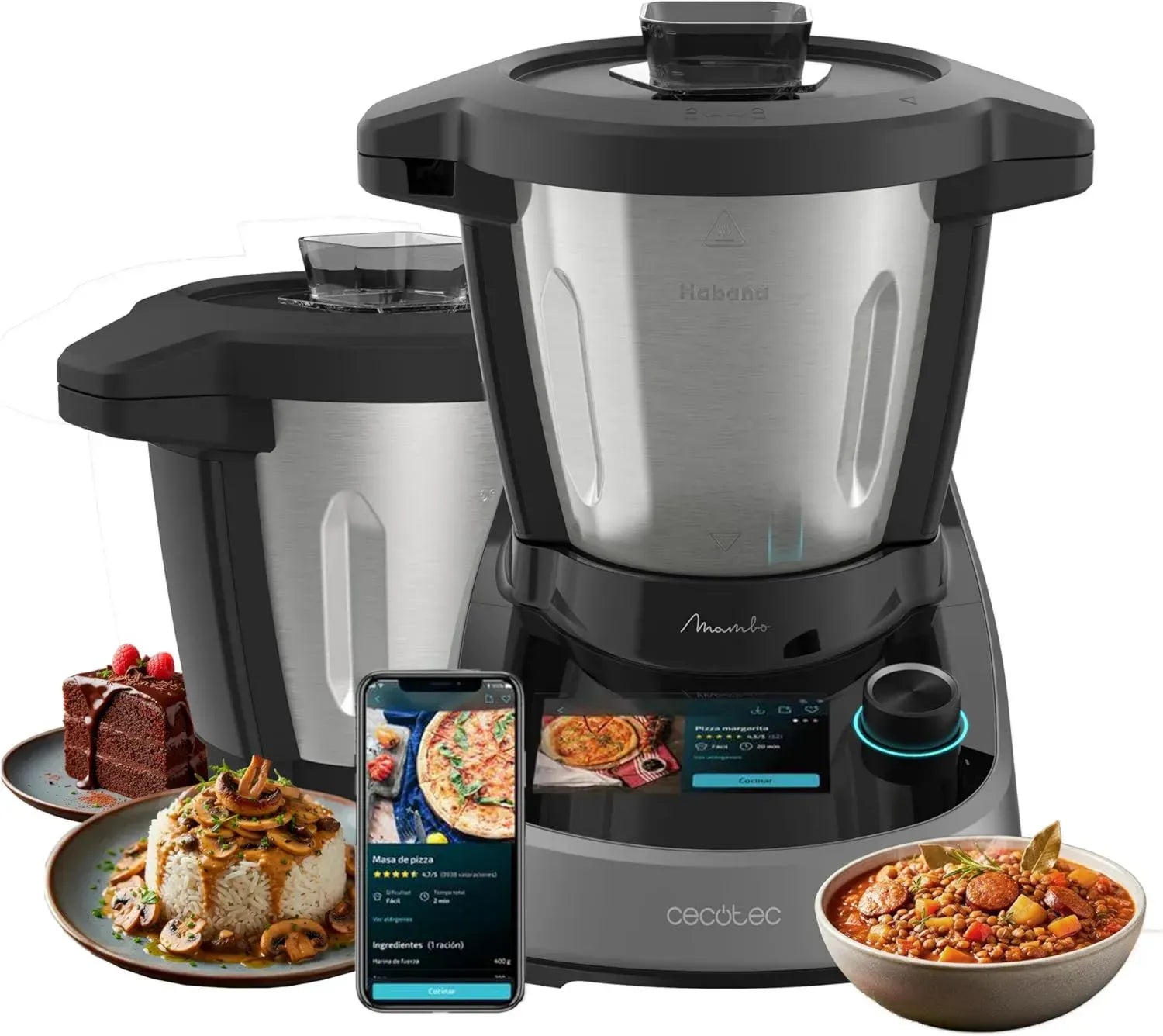 Cecotec Mambo Touch Küchenmaschine mit 37 Funktionen und Keramikbehälter