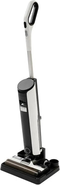 Hochleistungs-Akkusauger mit Selbstreinigung, 60 Min Laufzeit, Nass- und Trockensauger für Hartböden, inkl. Ladestation, HEPA-Filter und Kantenbürste