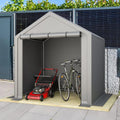 Robuste Carport-Garage 3x6m Grau – Wetterfest mit Rollfenstern und Abnehmbaren Seitenwänden – Ideal als Lagerzelt, Stallzelt oder Fahrzeugschutz