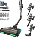 Proscenic P20 Kabelloser Staubsauger mit Wischfunktion, 70KPa, 70 Minuten Laufzeit, 680W, Anti-Tangle, 6-Schicht-Filter, 1,5L Behälter, Schwarz
