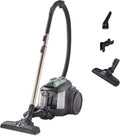 AEG ÖKO Staubsauger beutellos, umweltfreundlich, 550W Leistung, leise 74dB, 12m Reichweite, 1,6l Behälter, Schwarz