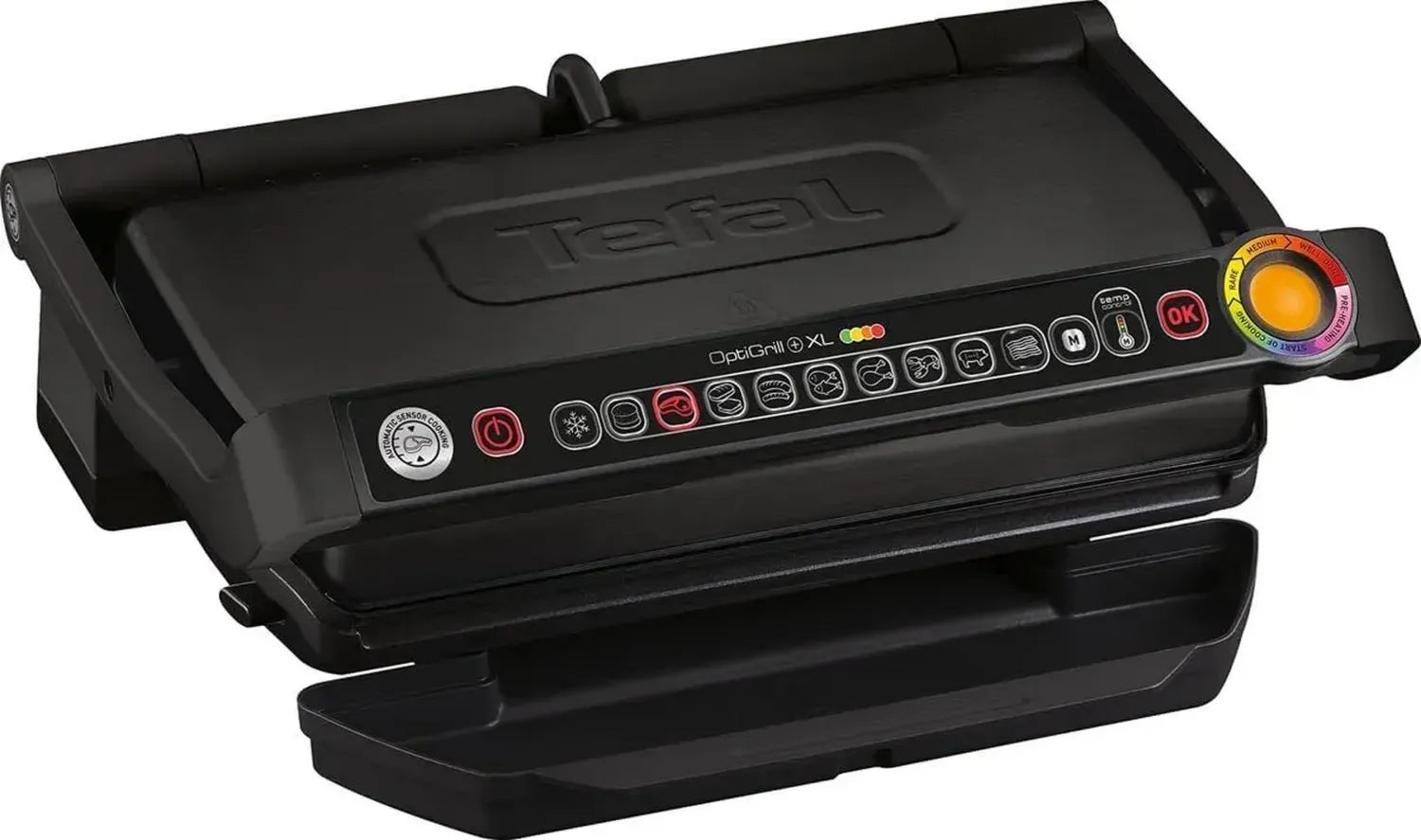 Tefal OptiGrill+ XL Kontaktgrill mit 9 Programmen und Backfunktion, 2000 Watt