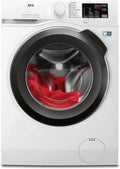 AEG 8 kg Waschmaschine, Serie 6000 ProSense: Effiziente Waschautomatik, Startzeitoption, Nachlegefunktion, Vollwasserschutz, 1400 U/min