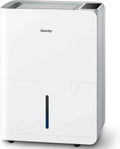 AEOCKY Elektrischer Luftentfeuchter 25L/Tag, Smart Design mit Ablaufschlauch, Ideal für 200m³ Räume