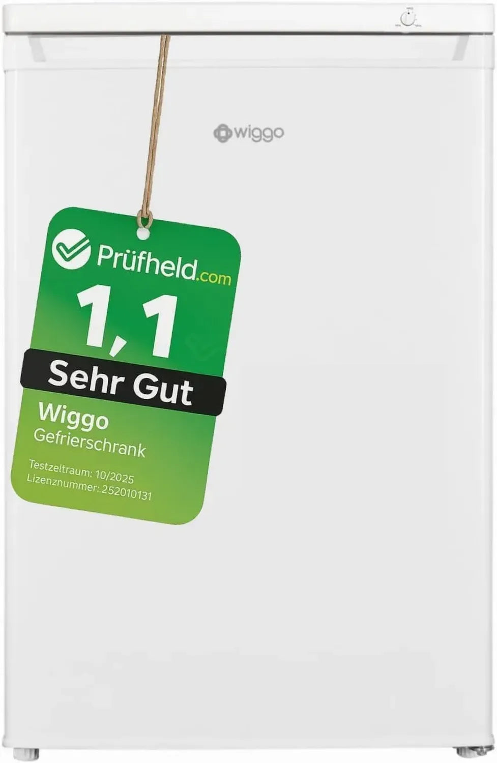 WIGGO Gefrierschrank 92L, 4 Schubladen, freistehend, Frost-Reverse-Zone, weiß
