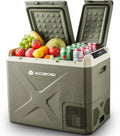 AAOBOSI 40L Kompressor-Kühlbox: Dualzone Auto-Kühlschrank 12/24V DC & 100-240V AC, -20°C bis 20°C – Perfekt für Reisen & Camping