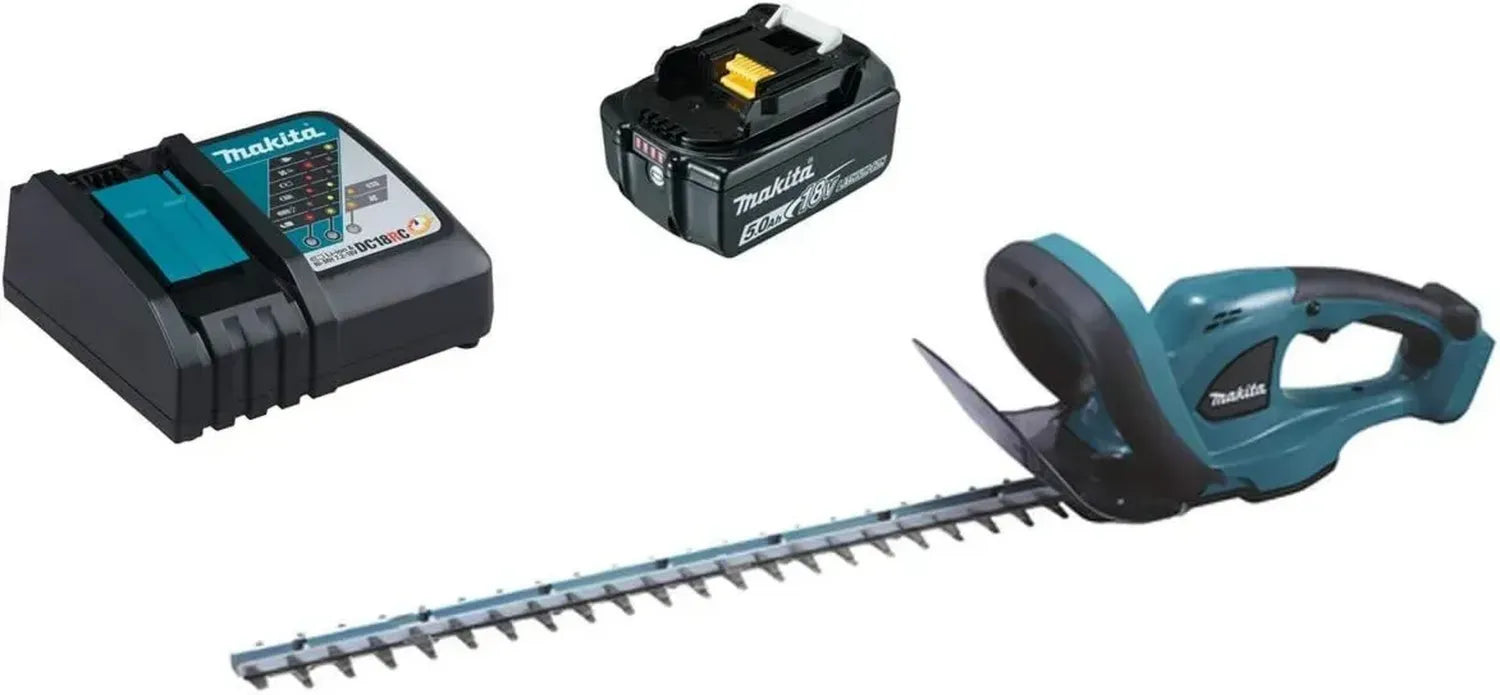 Makita DUH523Z Akku-Heckenschere 18V, 52cm, inkl. 5,0Ah Akku & Ladegerät