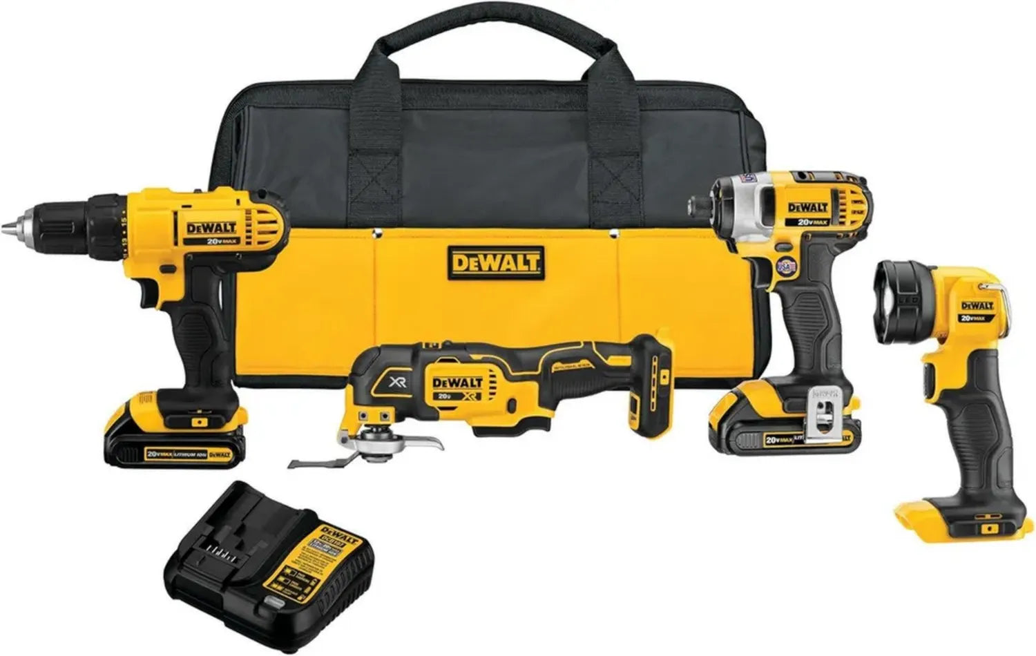 DEWALT DCK444C2 20V MAX Akku 4-Geräte-Kombisatz