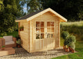 Holz-Gartenhaus Palma aus Pinienholz, 28 mm Wandstärke, inklusive Montageset