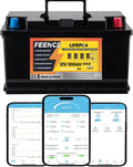 12V 100Ah LiFePO4 Batterie mit Bluetooth und 100A BMS, Langlebig und Zuverlässig für Wohnmobil und Marine