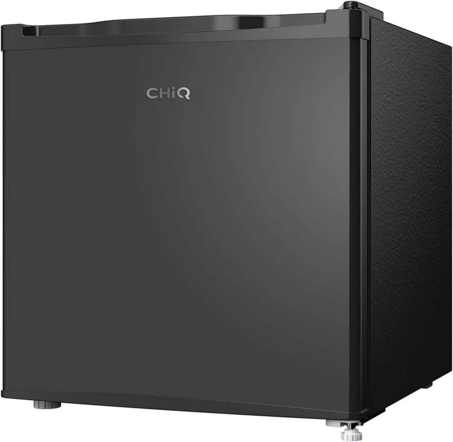 CHIQ 46L Mini-Kühlschrank, Energiesparend EEK D, Leise 37dB, Temperaturkontrolle, Türanschlag wechselbar, Schwarz