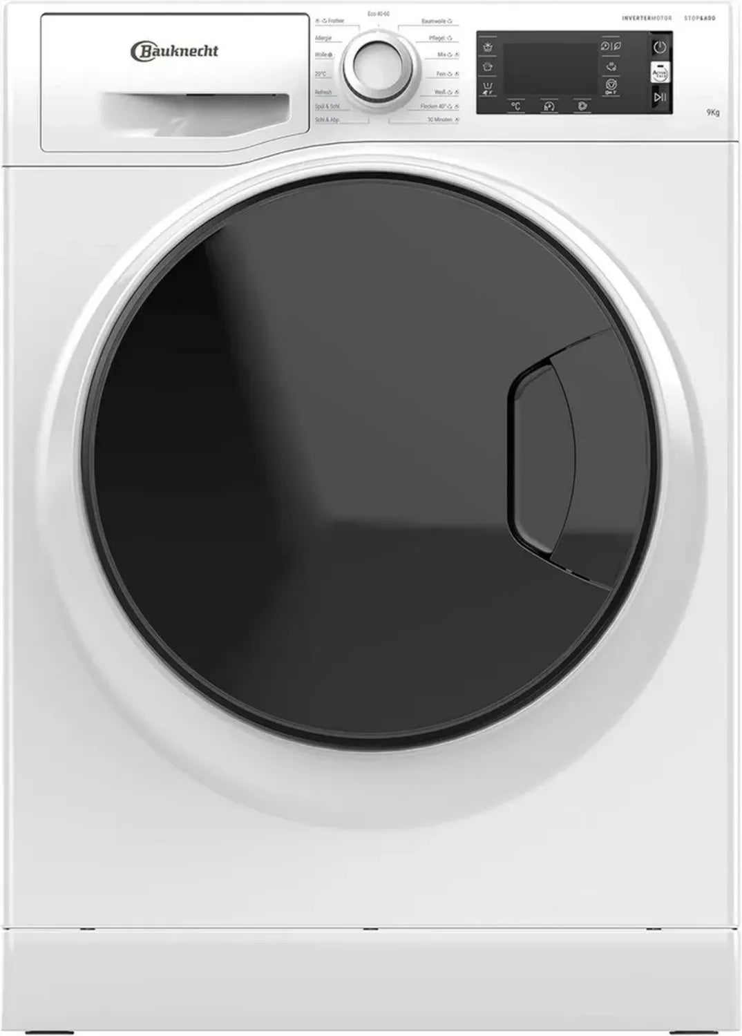 Bauknecht WM Sense 9A Frontlader Waschmaschine 8kg, Active Care, effektive Fleckentfernung, Dampfreinigung, Antivirus-Hygiene, Energieklasse A, Weiß