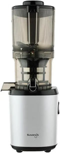 Kuvings Langsam-Entsafter AUTO6 | Gemüse- und Obstentsafter, Elektrische Kaltpresse, Leiser Betrieb, Einfache Reinigung, Saft & Sorbet, 1.7L, BPA-frei, Schlankes Design, 200 W (Matt Weiß Silber)