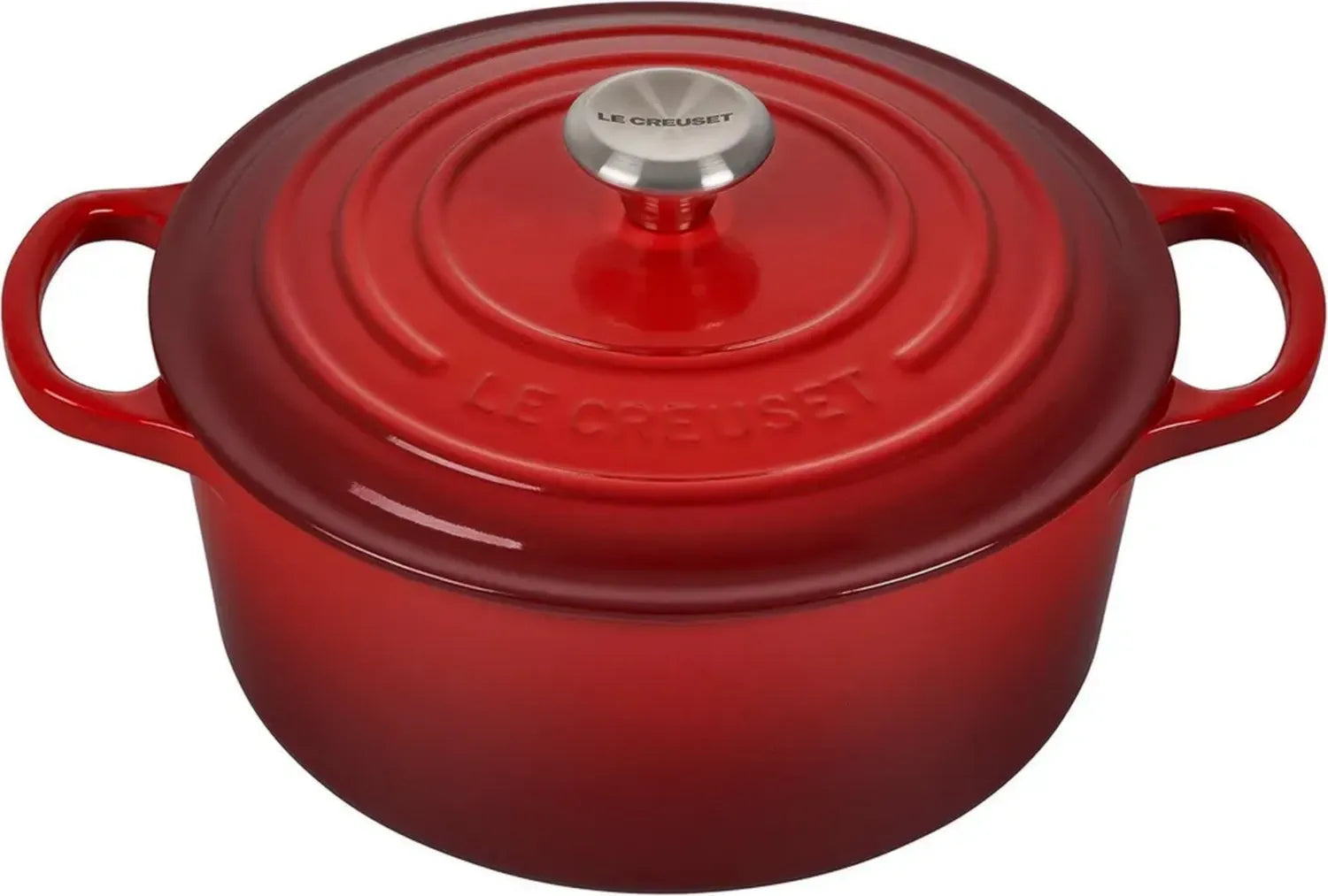 Le Creuset Gusseisen-Kochtopf 22 cm, Kirschrot, für alle Herde