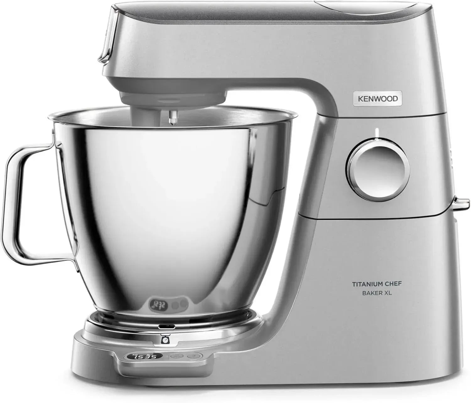 Kenwood Küchenmaschine Titanium Chef Baker XL KVL85.224SI, integrierte Waage, 7L und 5L Schüsseln, 6-teiliges Patisserie-Set, Mixer & Fleischwolf, 1200W, Silber