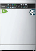 Cecotec Geschirrspüler 60 cm - Freistehend, 15 Gedecke, Energieklasse A++, Inverter Plus Motor, XXL Farbbildschirm, drittes Fach, Turbo Dry+, Dualzonen-Wäsche, Weiß