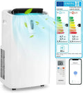 Leistungsstarke 5-in-1 mobile Klimaanlage 16000BTU mit Fernbedienung und App-Steuerung für Räume bis 150 m³, leise Betriebsmodi und 24-Stunden-Timer