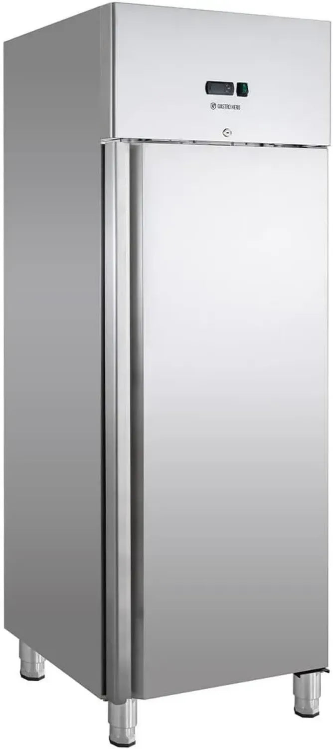 Gastronomie Gefrierschrank 600L Edelstahl, Energieeffizient, GN 2/1, Wechselbarer Türanschlag
