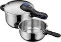 WMF Perfect Plus Schnellkochtopf-Set für Induktion, 4,5L & 3L, mit Kochsignal und abnehmbarem Deckelgriff