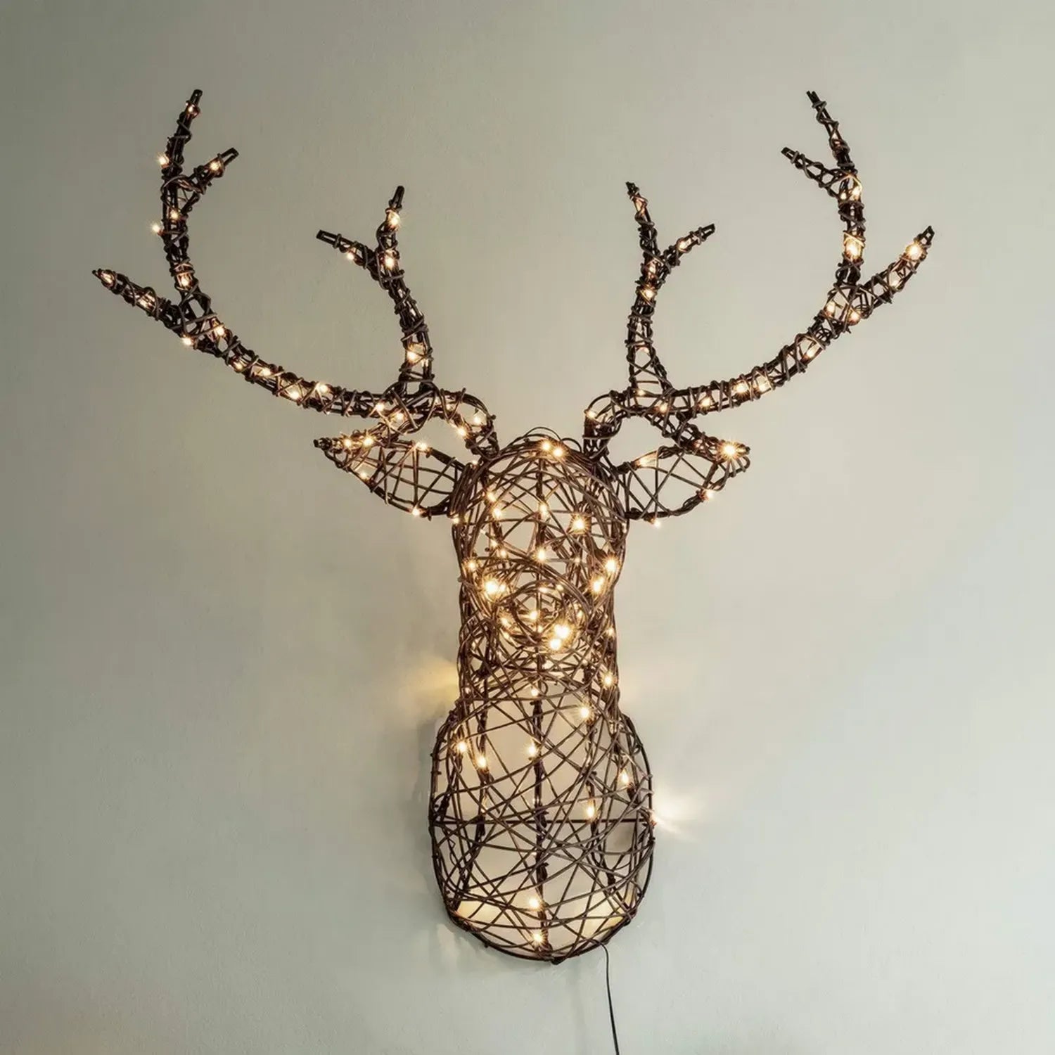 Rentiergeweih LED Weihnachten Deko für Innen und Außen, 84cm