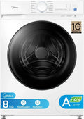Midea Waschmaschine 8 kg, Energieeffizient, 1400 U/min, Dampfreinigung, Tierhaarentfernung, Schnellwäsche 15 Min, Woolmark