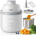 Bear Babynahrungszubereiter NutriEase, Edelstahl, Automatische Babybrei-Maschine, BPA-frei